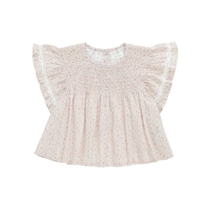 Organic Cotton Malia Top Claudette Rose - Aster & Ruby