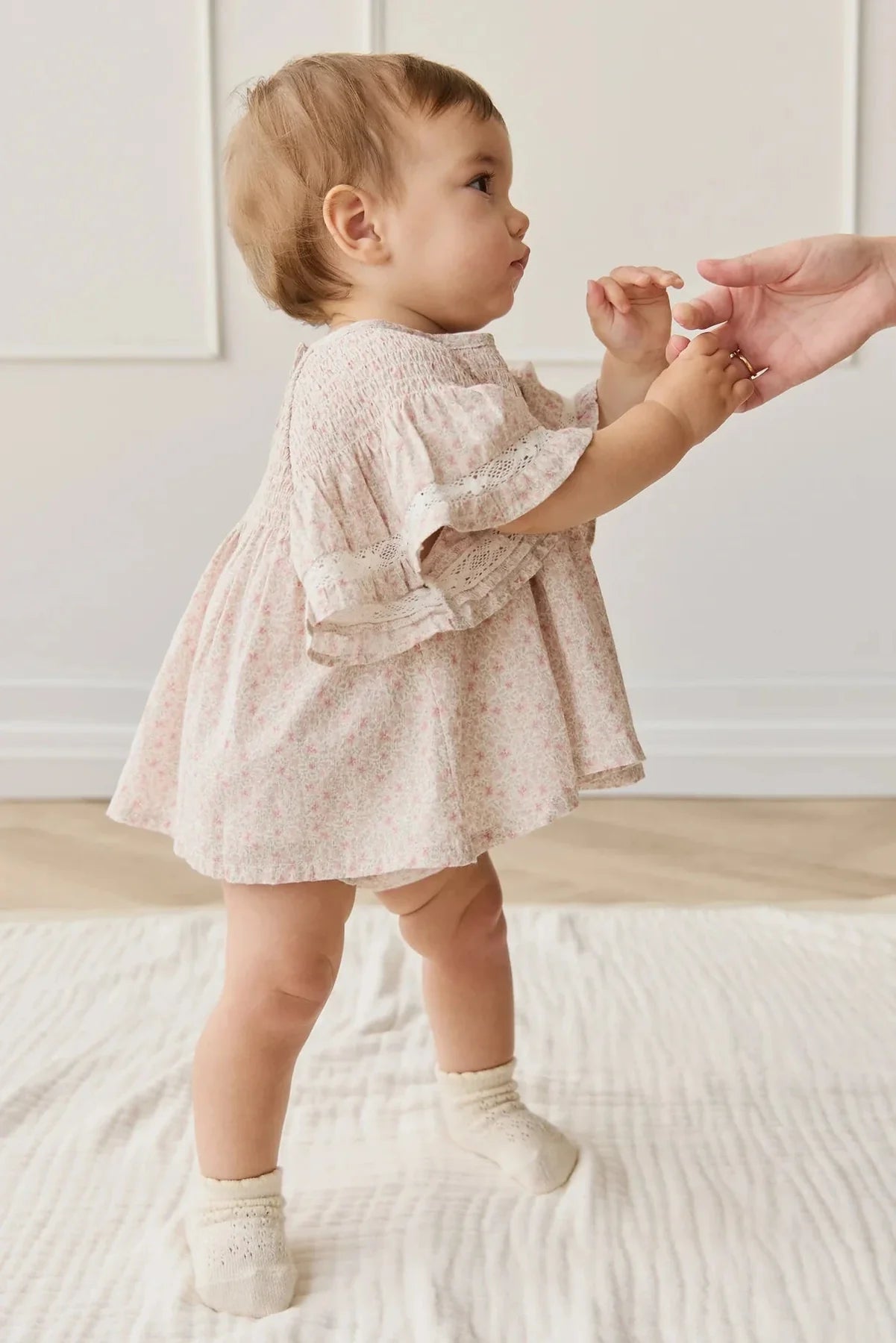Organic Cotton Malia Top Claudette Rose - Aster & Ruby