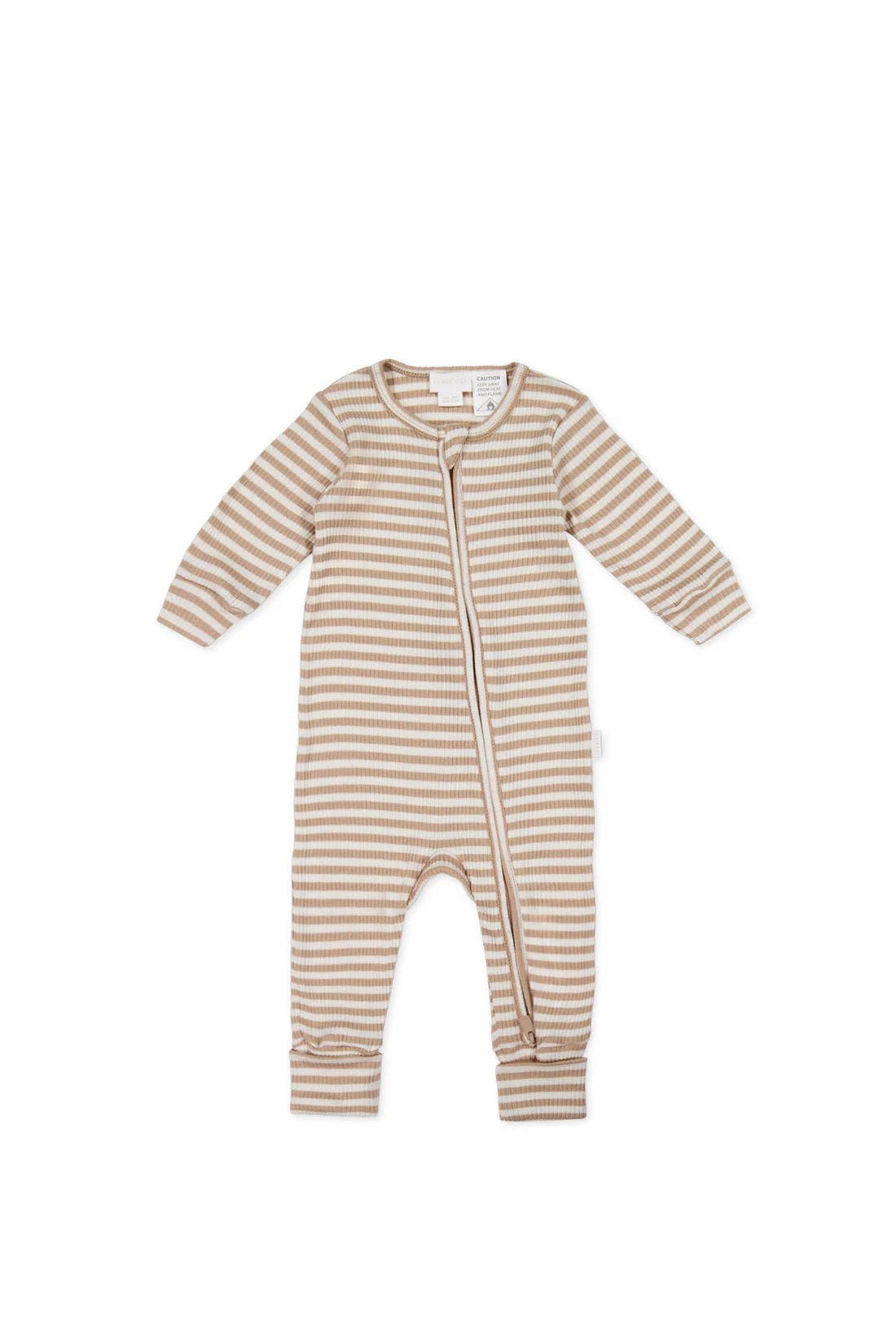 Organic Cotton Modal Gracelyn One - piece - Narrow Stripe Baker/Cloud - Aster & Ruby