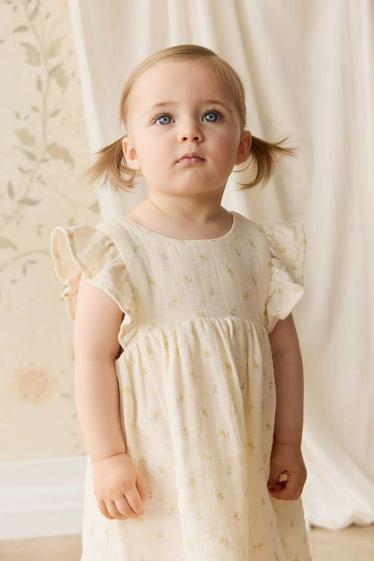 Organic Cotton Muslin Brielle Dress - Aster & Ruby