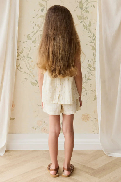 Organic Cotton Muslin Emelia Short - Aster & Ruby