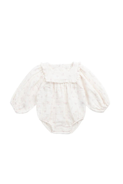 Organic Cotton Muslin Frances Playsuit - Aster & Ruby