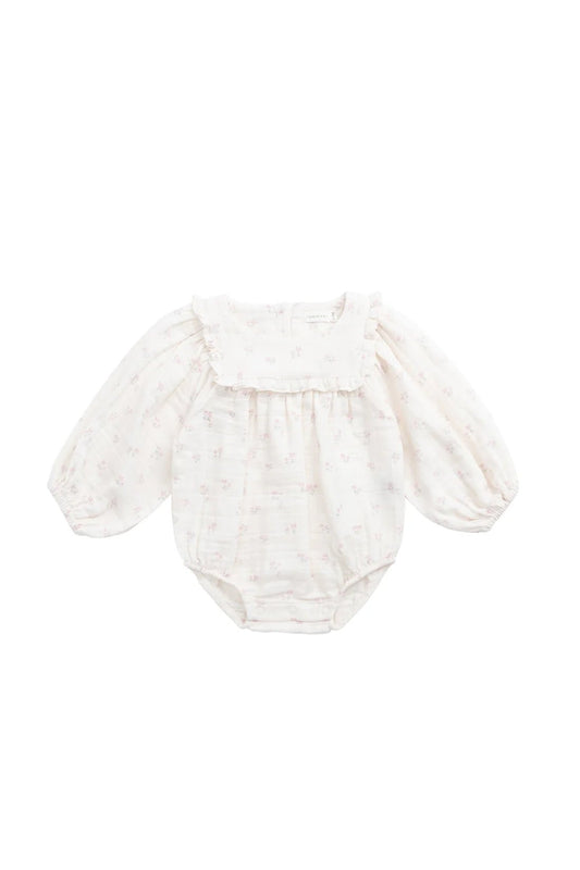 Organic Cotton Muslin Frances Playsuit - Aster & Ruby