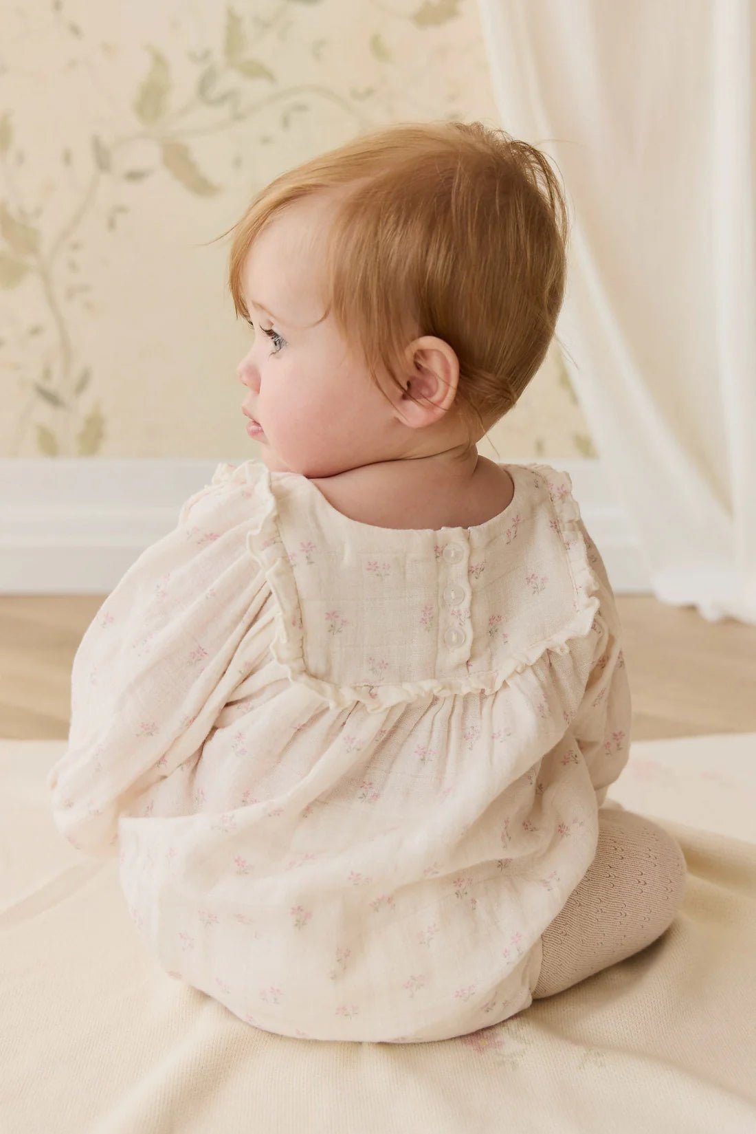 Organic Cotton Muslin Frances Playsuit - Aster & Ruby