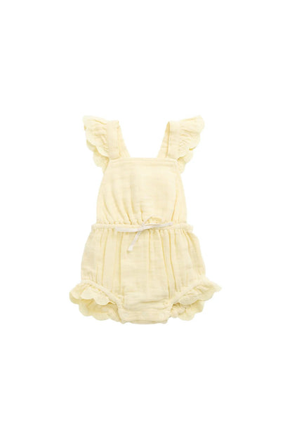 Organic Cotton Muslin Luciana Playsuit - Aster & Ruby