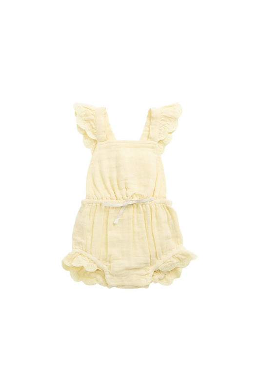 Organic Cotton Muslin Luciana Playsuit - Aster & Ruby