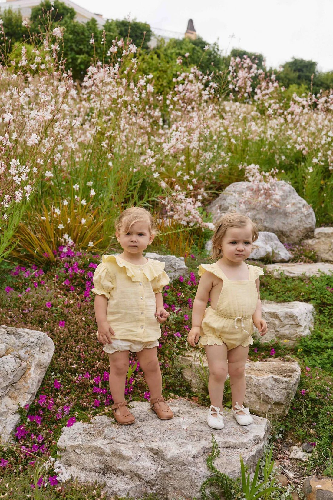 Organic Cotton Muslin Luciana Playsuit - Aster & Ruby