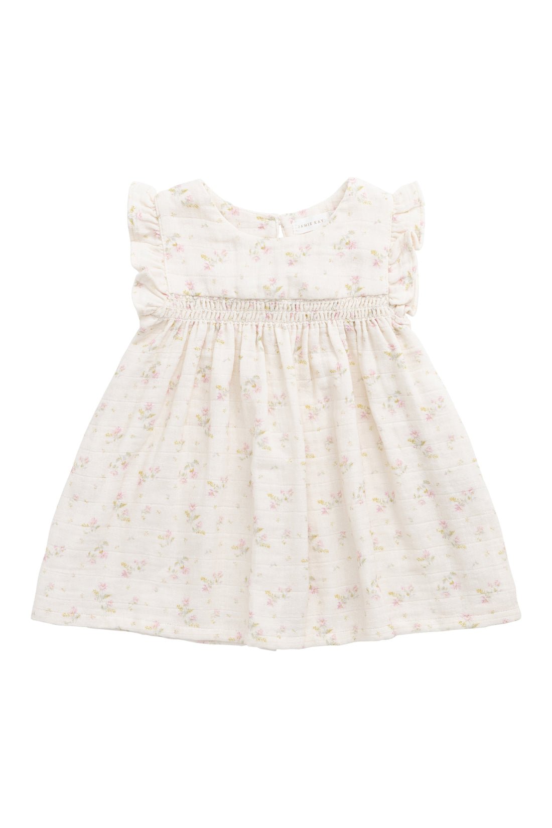 Organic Cotton Muslin Tiana Dress Emelia Pink - Aster & Ruby
