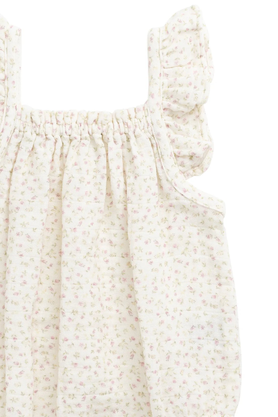Organic Cotton Muslin Tiana Playsuit - Pippa Pink - Aster & Ruby