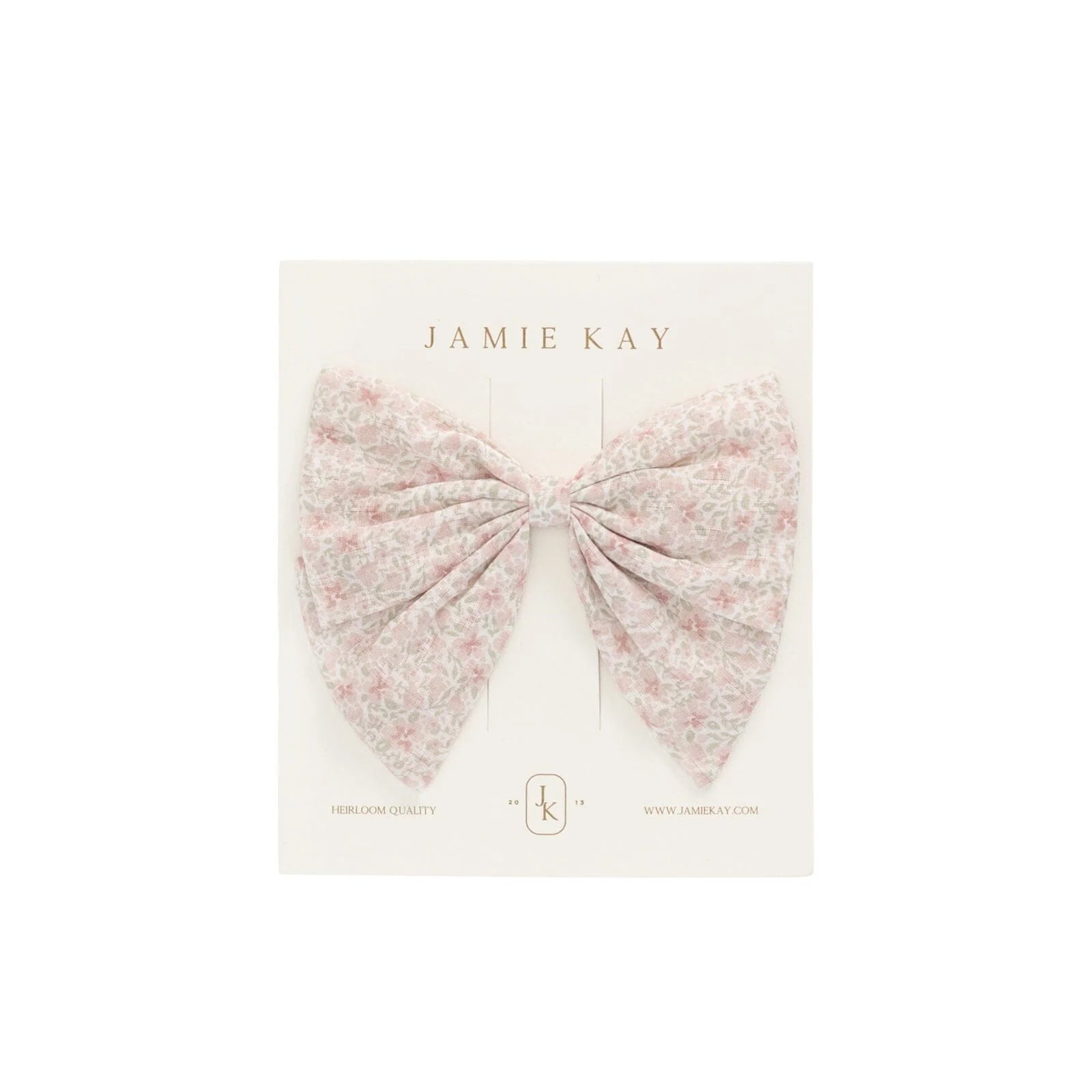 Organic Cotton Myla Bow Claudette Rose - Aster & Ruby