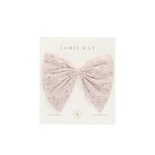 Organic Cotton Myla Bow Claudette Rose - Aster & Ruby