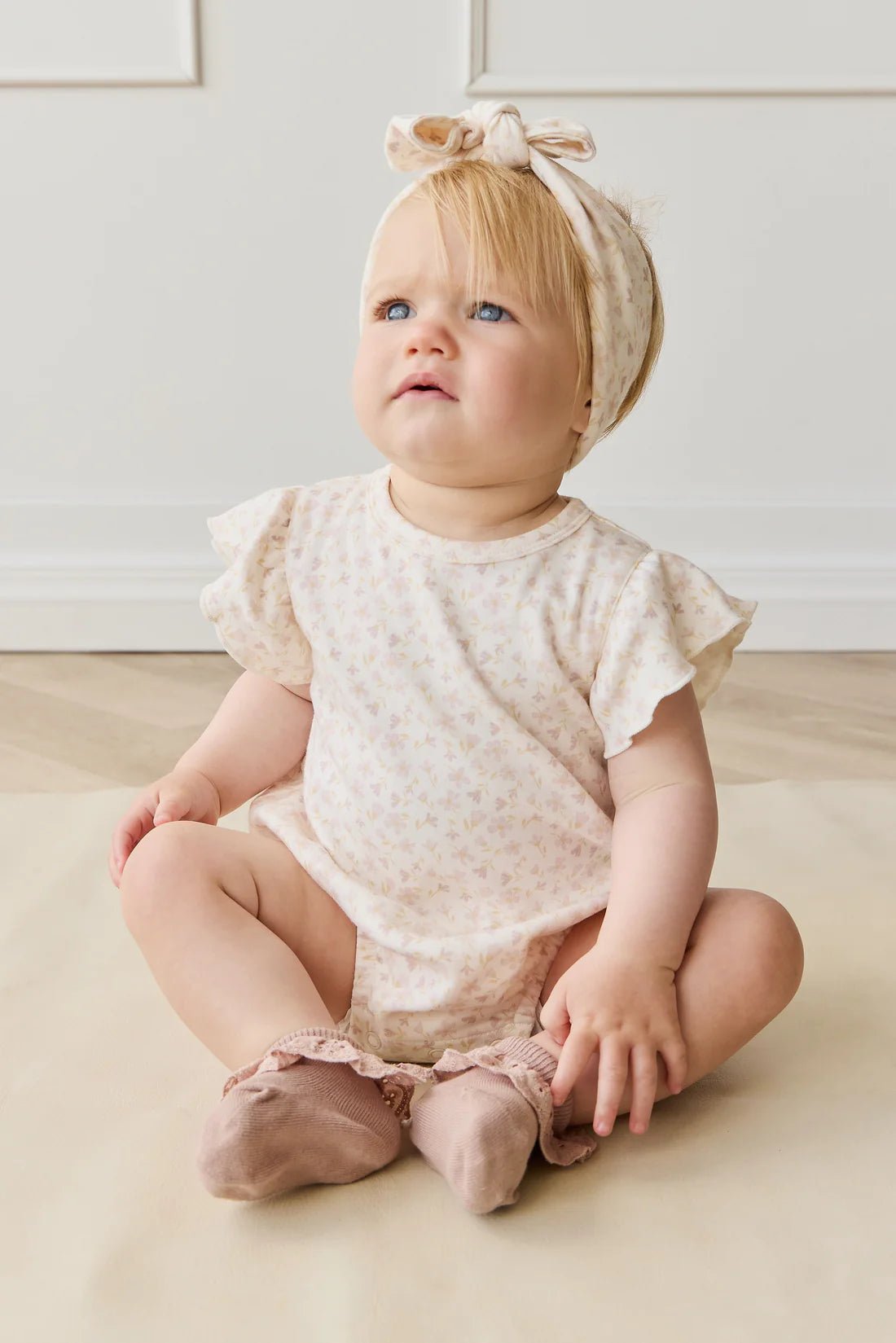 Organic Cotton Sage Onepiece Aries Mauve - Aster & Ruby