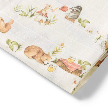Organic Muslin Wrap Bears - Aster & Ruby
