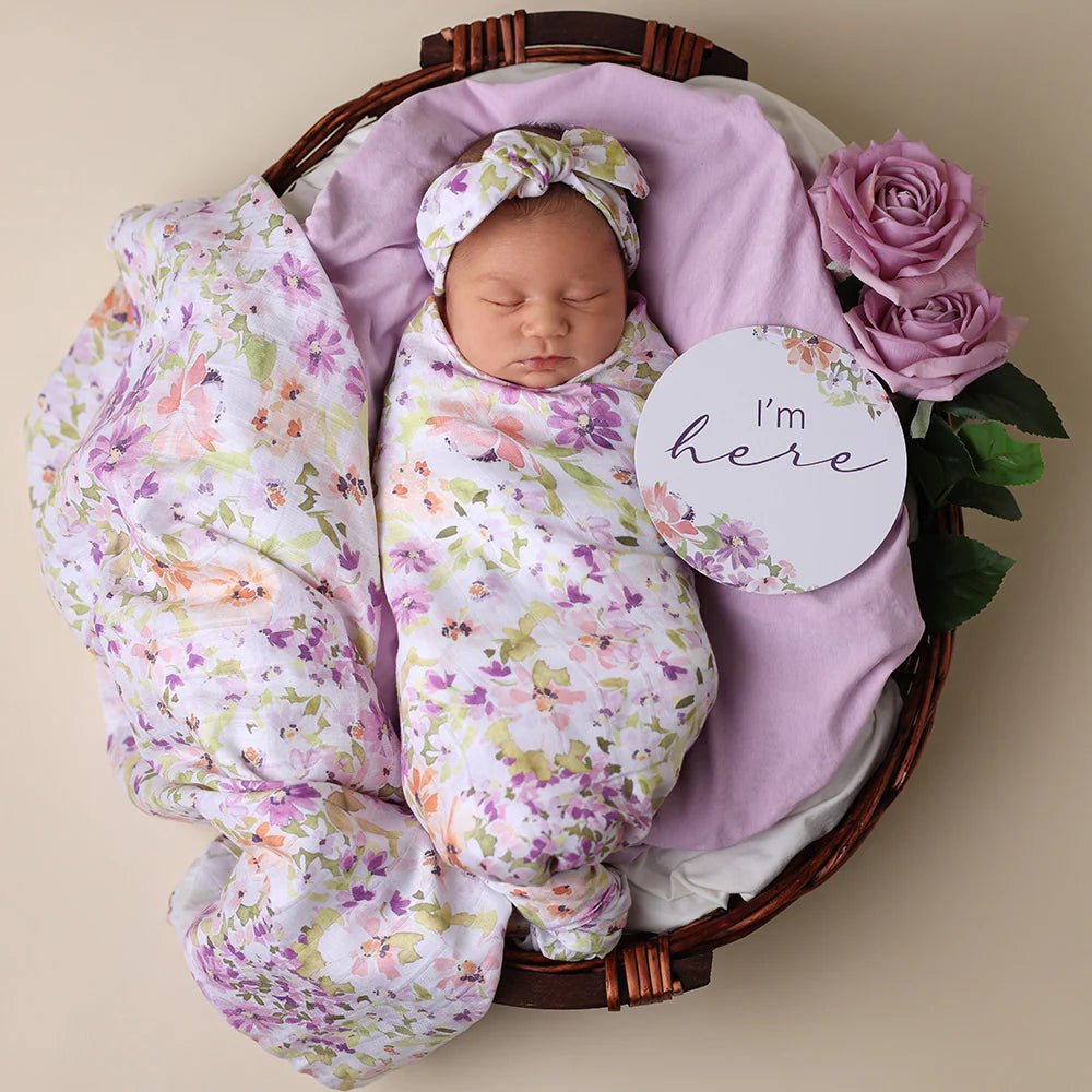 Organic Muslin Wrap Isla - Aster & Ruby
