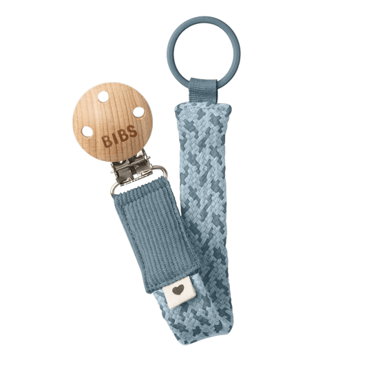 Pacifier Clip Petrol/Baby Blue - Aster & Ruby