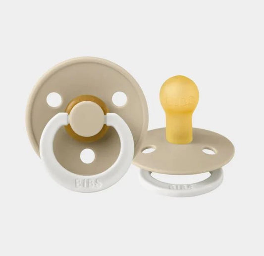 Pacifier Colour Round 2pk GLOW Vanilla - Aster & Ruby