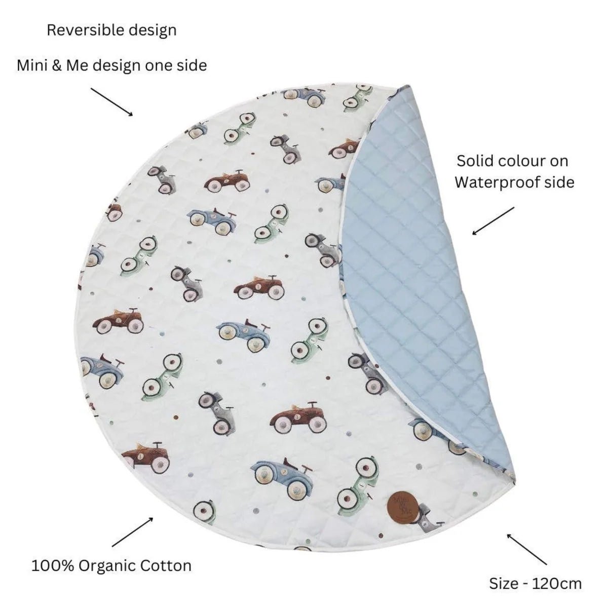 Padded Waterproof Playmat Cars - Aster & Ruby