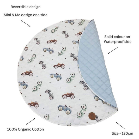 Padded Waterproof Playmat Cars - Aster & Ruby