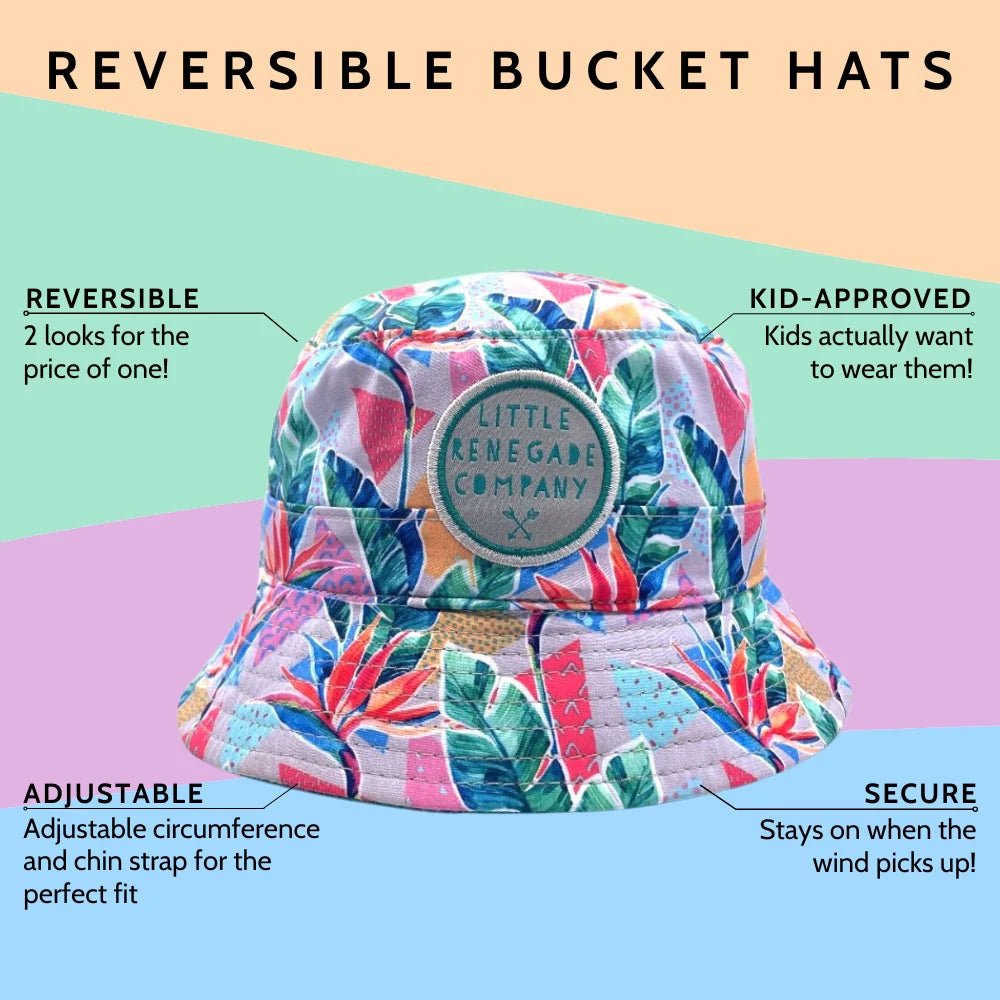 Paradise Reversible Bucket Hat - Aster & Ruby