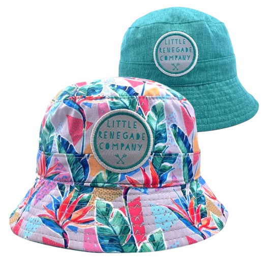 Paradise Reversible Bucket Hat - Aster & Ruby