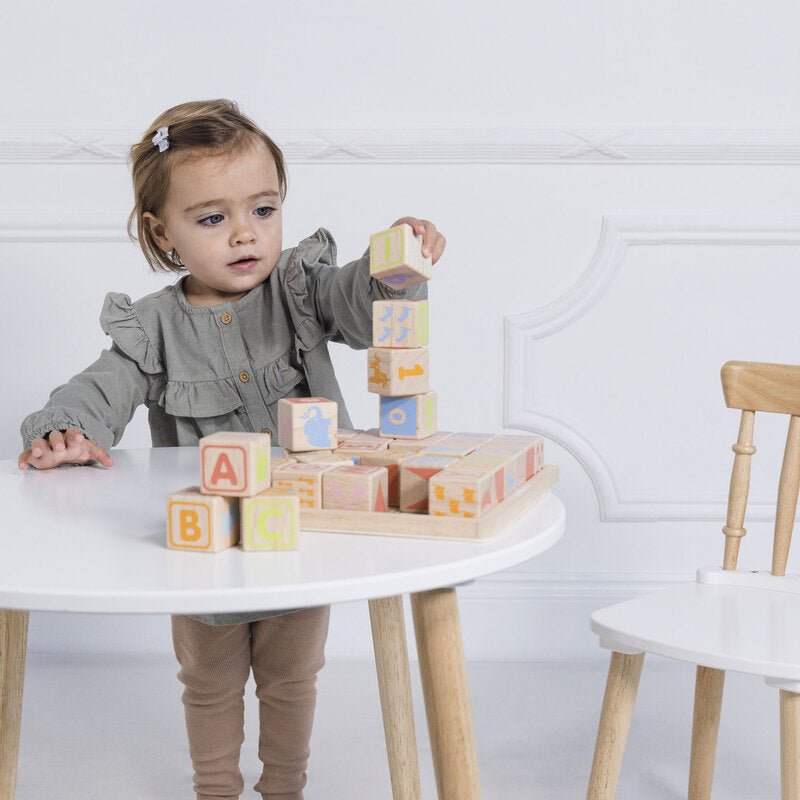 Petilou ABC Wooden Blocks - Aster & Ruby