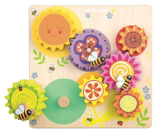 Petilou Gears & Cogs Busy Bee Learning Puzzle-Aster & Ruby