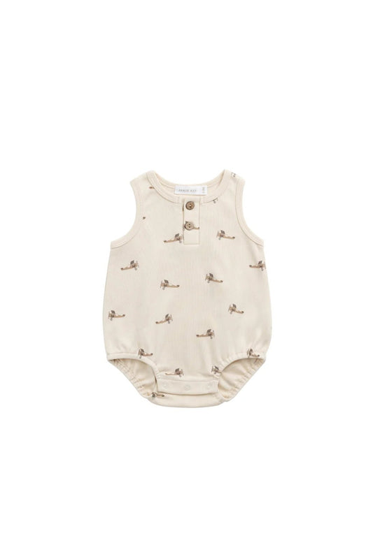 Pima Cotton Archie Playsuit - Aster & Ruby