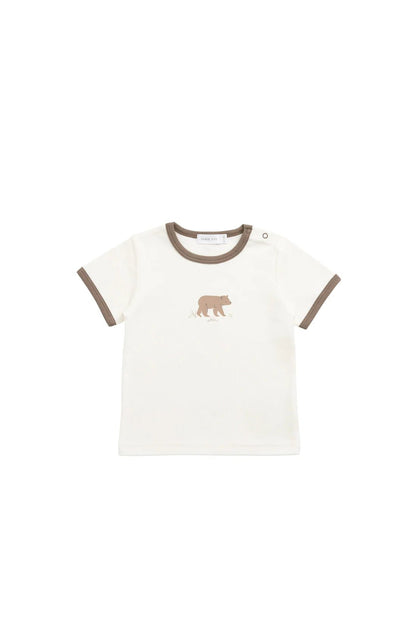 Pima Cotton Erik Tee - Buddy Bear Cloud - Aster & Ruby