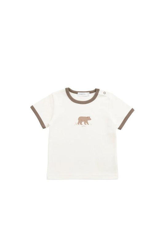Pima Cotton Erik Tee - Buddy Bear Cloud - Aster & Ruby