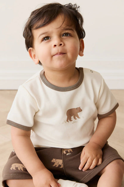Pima Cotton Erik Tee - Buddy Bear Cloud - Aster & Ruby