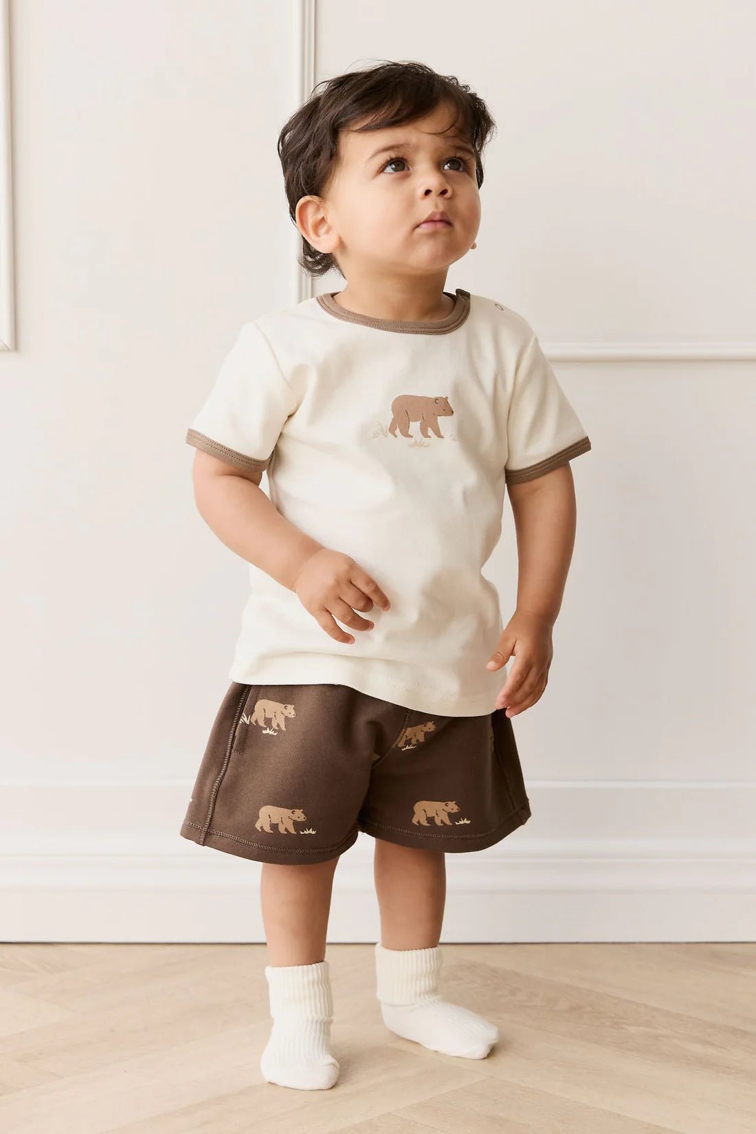Pima Cotton Erik Tee - Buddy Bear Cloud - Aster & Ruby