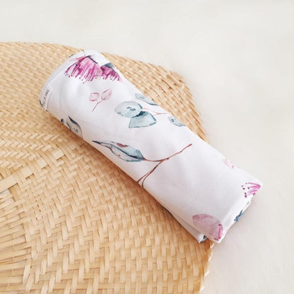 Pink Eucalyptus Swaddle Wrap-Aster & Ruby