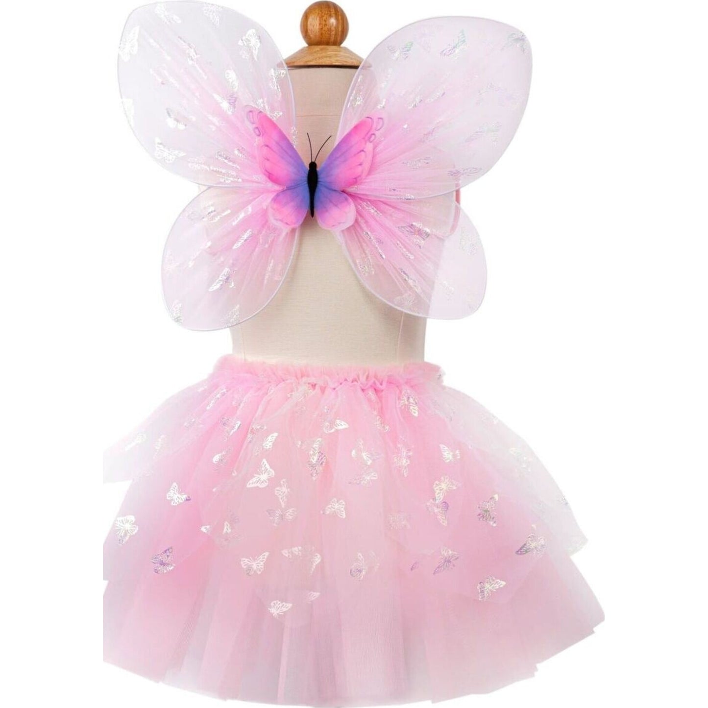 Pink Flutter Butterfly Skirt & Wings – children's product by Great Pretenders | Aster & Ruby