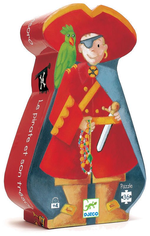 Pirate And Treasure 36pc Silhouette Puzzle - Aster & Ruby