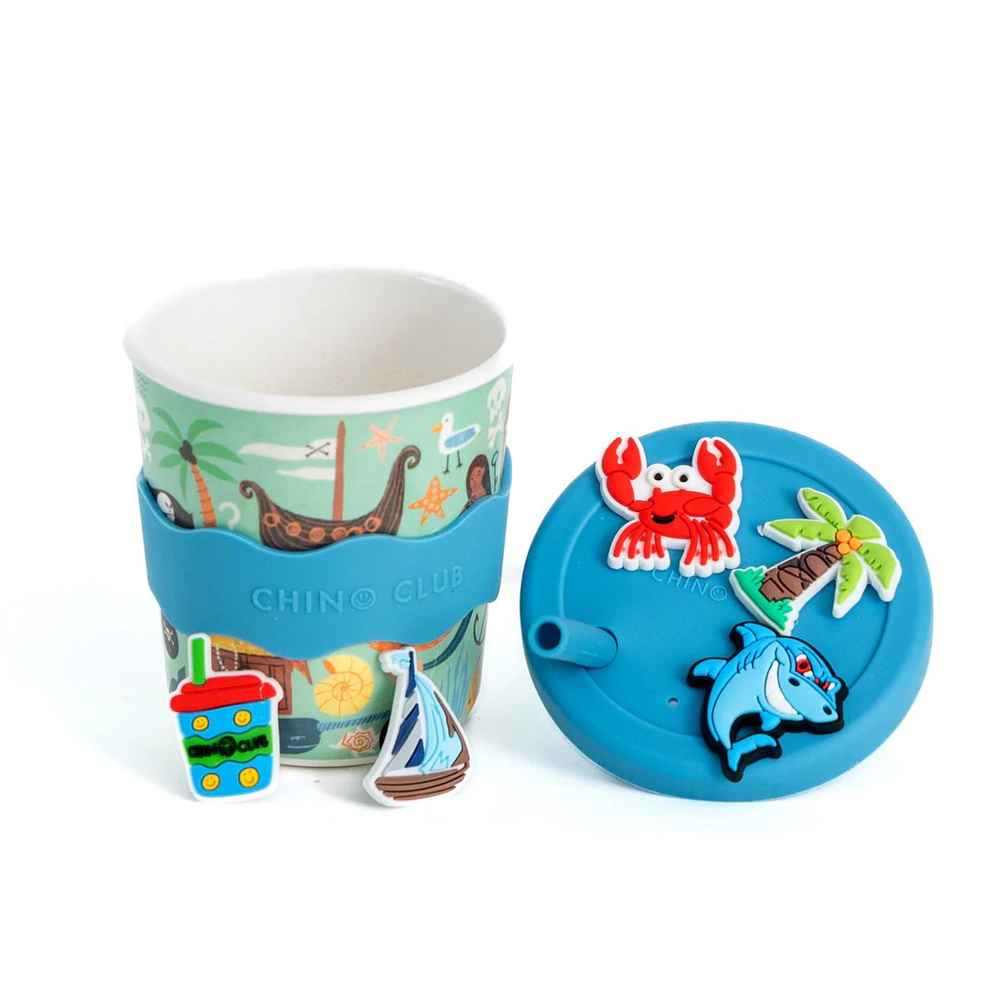 Pirate Chino Charm Cup 8oz - Aster & Ruby