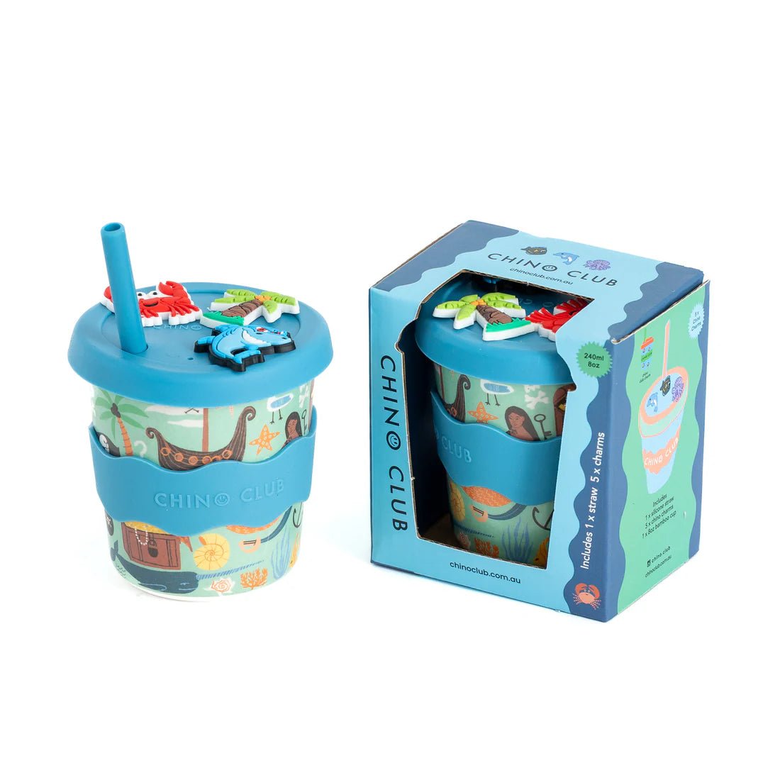Pirate Chino Charm Cup 8oz - Aster & Ruby