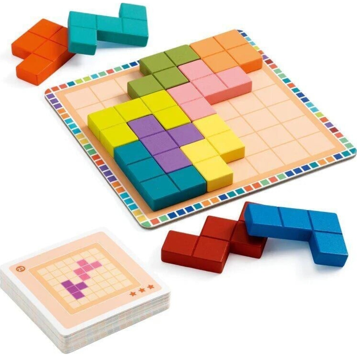 Polyssimo Sologic Game with 30 challenges – children's product by Djeco | Aster & Ruby