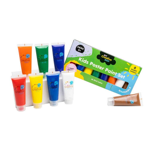 Poster Paint Set - 8 Colours-Aster & Ruby