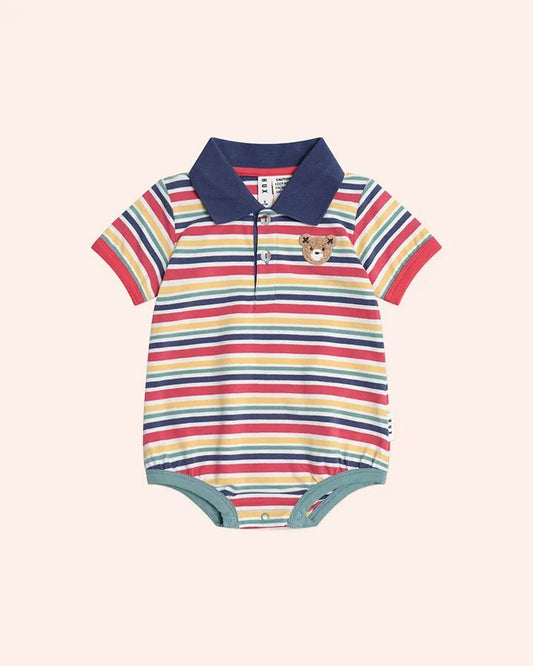Preppy Polo Romper - Aster & Ruby