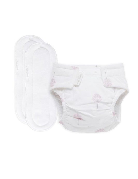 Pure Baby Nappy Starter Kit Pale Pink Tree-Aster & Ruby