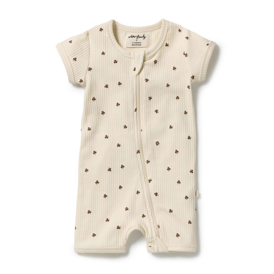 My Lucky Charm Organic Boyleg Zipsuit