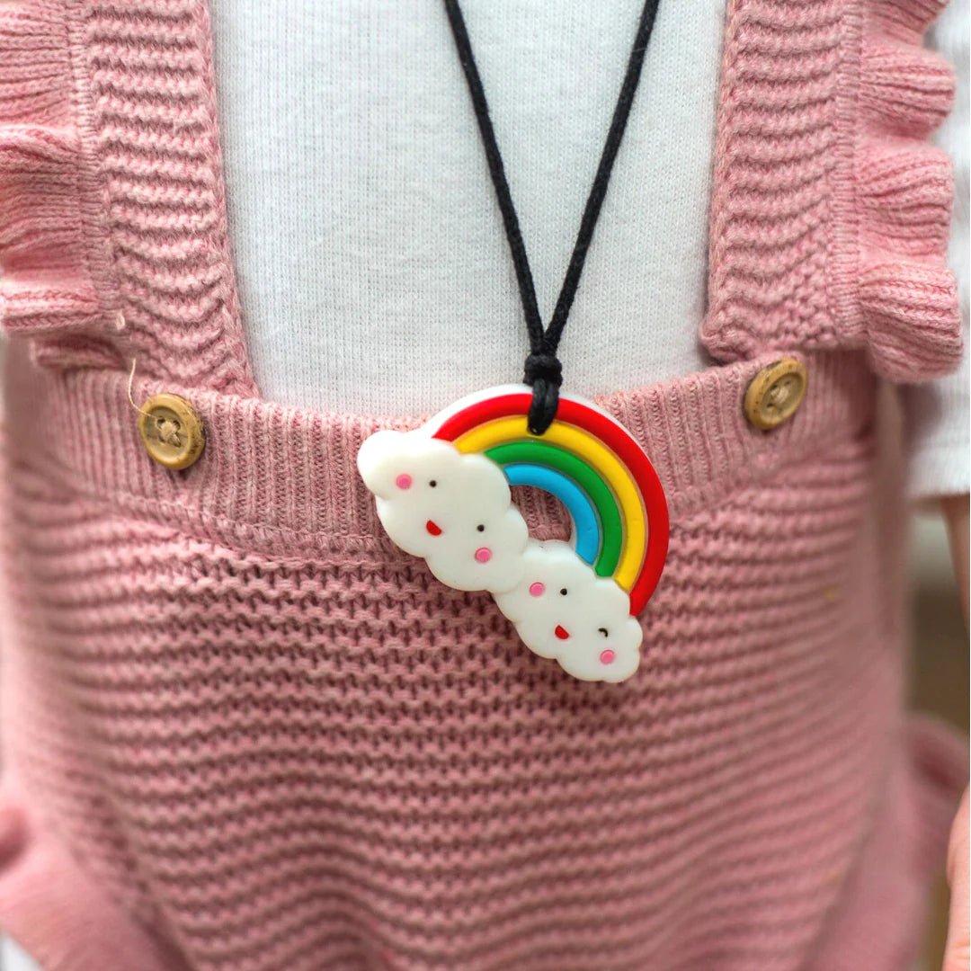 Rainbow Chew Pendant Bright - Aster & Ruby