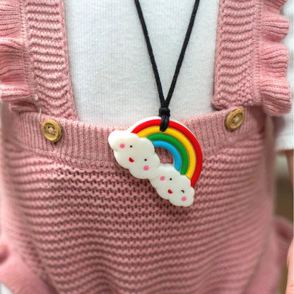 Rainbow Chew Pendant Bright - Aster & Ruby