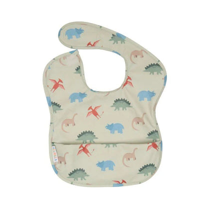 Recycled Pouch Bib Dinosaurs – Aster & Ruby