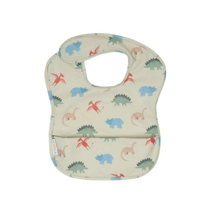 Recycled Pouch Bib Dinosaurs – Aster & Ruby
