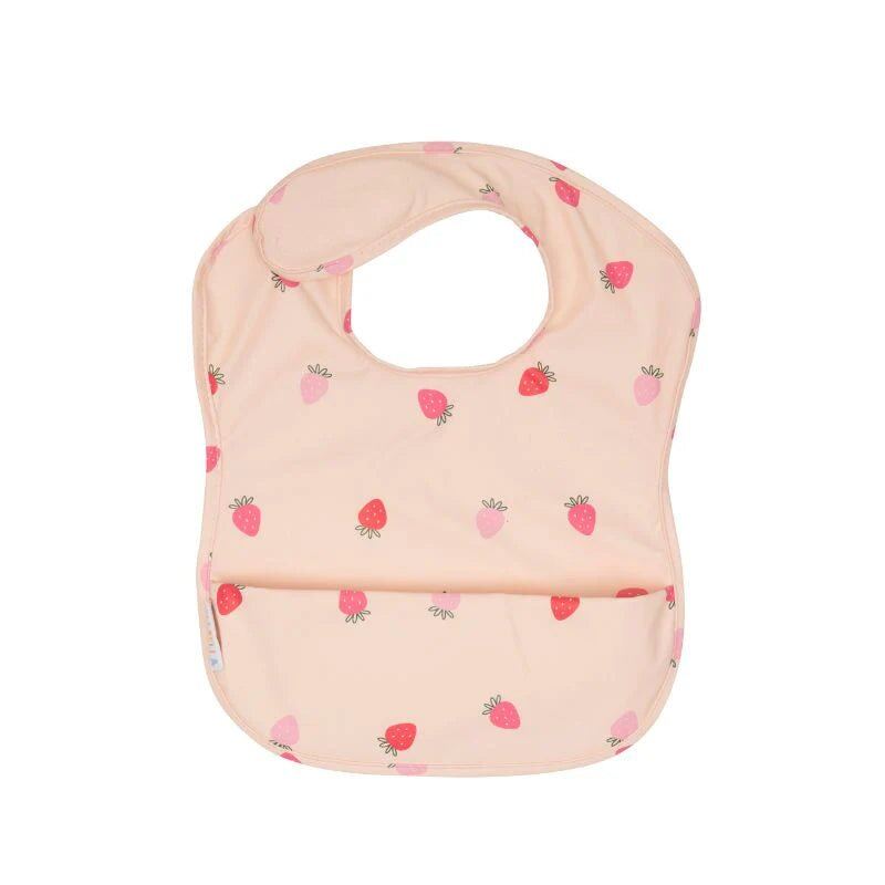 Recycled Pouch Bib Strawberries – Aster & Ruby