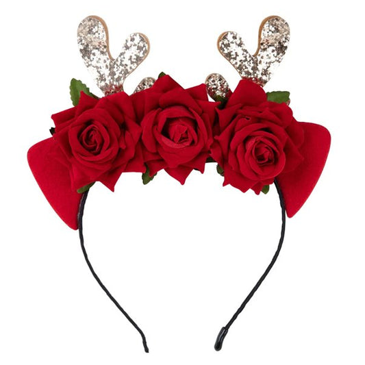 Reindeer Headband-Aster & Ruby