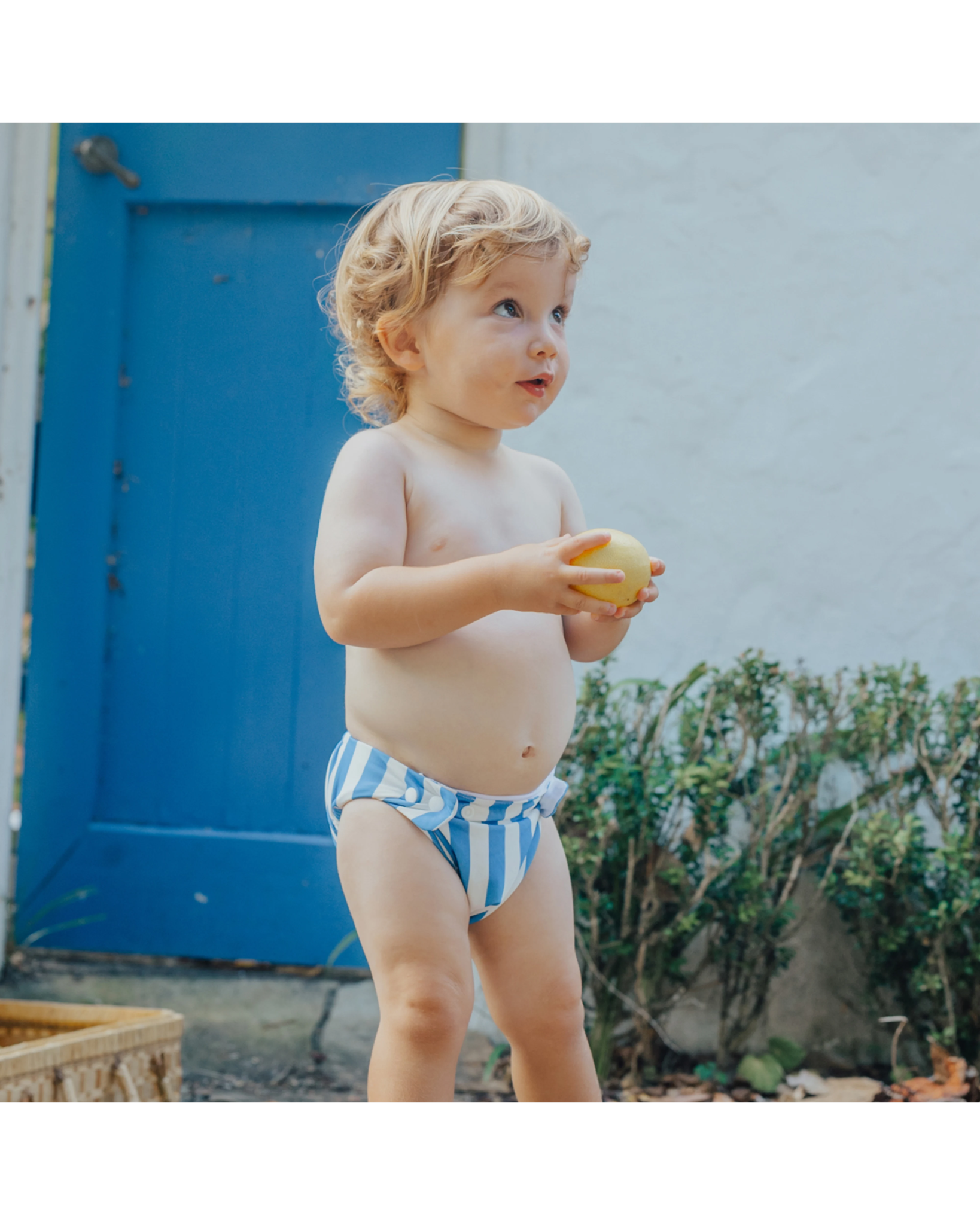 Reusable Swim Nappy Deep Sea Stripe - Aster & Ruby