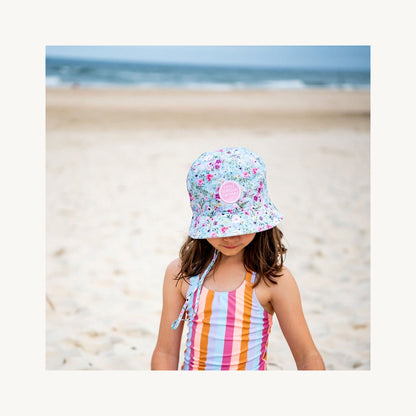 Reversible Bucket Hat Meadow – baby sunhat for warm weather by Little Renegade Company | Aster & Ruby