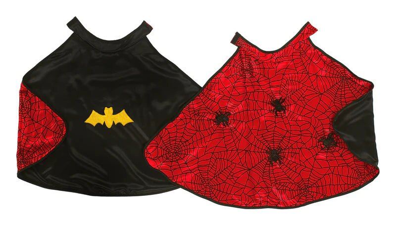 Reversible Spider & Bat Cape with Mask – 4-6 – Aster & Ruby
